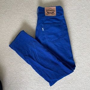 Levi’s 511 corduroy blue pants